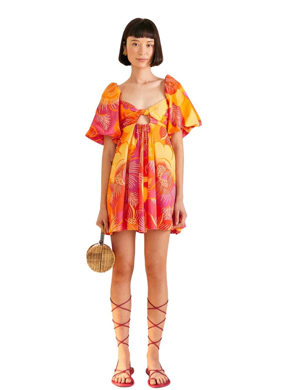FARM Rio Summer Garden Ombré Mini Dress